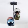 Chehalis Plafondlamp, Kogellampje 27 cm Blauw, Chroom, Groen, Koperkleurig, Rookkleurig, 4-lichts