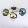 Gastor Plafondlamp, Kogellampje Goud, Zwart, 3-lichts