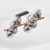 Gastor Plafondlamp, Kogellampje Goud, Zwart, 8-lichts