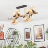 Gastor Plafondlamp, Kogellampje Goud, Zwart, 8-lichts