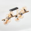 Gastor Plafondlamp, Kogellampje Goud, Zwart, 8-lichts