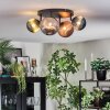 Chehalis Plafondlamp, Kogellampje Blauw, Groen, Koperkleurig, Rookkleurig, 4-lichts