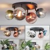 Chehalis Plafondlamp, Kogellampje Blauw, Chroom, Groen, Duidelijk, Koperkleurig, Rookkleurig, 4-lichts