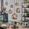 Ripoll Hanglamp, Kogellampje, Hanglamp Goud, Zwart, 5-lichts