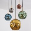 Ripoll Hanglamp, Kogellampje, Hanglamp Goud, Zwart, 5-lichts