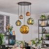 Ripoll Hanglamp, Kogellampje, Hanglamp Goud, Zwart, 5-lichts