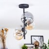 Chehalis Plafondlamp, Kogellampje 33 cm Amber, Duidelijk, Rookkleurig, 4-lichts