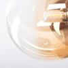 Chehalis Plafondlamp, Kogellampje 33 cm Amber, Duidelijk, Rookkleurig, 4-lichts