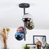 Chehalis Plafondlamp, Kogellampje 27 cm Blauw, Chroom, Groen, Koperkleurig, Rookkleurig, 4-lichts
