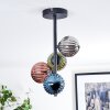 Chehalis Plafondlamp, Kogellampje 27 cm Blauw, Chroom, Groen, Koperkleurig, Rookkleurig, 4-lichts