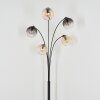 Koyoto Kogellampje, Staande lamp Amber, Duidelijk, Rookkleurig, 5-lichts