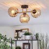Koyoto Plafondlamp, Kogellampje Goud, Zwart, 3-lichts