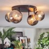 Chehalis Plafondlamp, Kogellampje Rookkleurig, 4-lichts