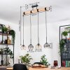 Koyoto Hanglamp, Kogellampje, Hanglamp Natuurlijke kleuren, Zwart, 4-lichts