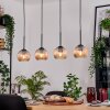Koyoto Hanglamp, Kogellampje, Hanglamp Natuurlijke kleuren, Zwart, 4-lichts