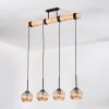 Koyoto Hanglamp, Kogellampje, Hanglamp Natuurlijke kleuren, Zwart, 4-lichts