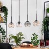 Koyoto Hanglamp, Kogellampje, Hanglamp Natuurlijke kleuren, Zwart, 4-lichts