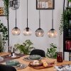 Koyoto Hanglamp, Kogellampje, Hanglamp Natuurlijke kleuren, Zwart, 4-lichts