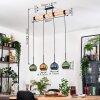 Koyoto Hanglamp, Kogellampje, Hanglamp Natuurlijke kleuren, Zwart, 4-lichts