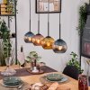 Koyoto Hanglamp, Kogellampje, Hanglamp Natuurlijke kleuren, Zwart, 4-lichts