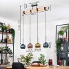 Koyoto Hanglamp, Kogellampje, Hanglamp Natuurlijke kleuren, Zwart, 4-lichts