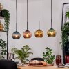 Koyoto Hanglamp, Kogellampje, Hanglamp Natuurlijke kleuren, Zwart, 4-lichts