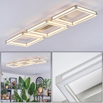 Danor Plafondlamp LED Nikkel mat, 1-licht