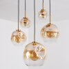 Ripoll Hanglamp, Kogellampje, Hanglamp Goud, Zwart, 5-lichts