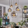Ripoll Hanglamp, Kogellampje, Hanglamp Goud, Zwart, 5-lichts