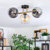 Koyoto Plafondlamp, Kogellampje Goud, Zwart, 3-lichts