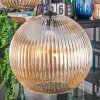 Koyoto Hanglamp, Kogellampje, Hanglamp 45 cm Amber, Duidelijk, 5-lichts