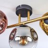 Ripoll Plafondlamp, Kogellampje Goud, Zwart, 3-lichts