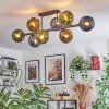 Koyoto Plafondlamp, Kogellampje Blauw, Goud, Groen, 8-lichts