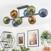 Koyoto Plafondlamp, Kogellampje Blauw, Goud, Groen, 8-lichts