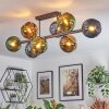 Koyoto Plafondlamp, Kogellampje Blauw, Goud, Groen, 8-lichts