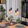 Donel Hanglamp, Hanglamp Natuurlijke kleuren, Zwart, 4-lichts