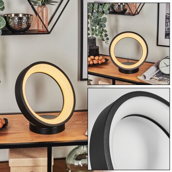 Delor Tafellamp LED Zwart, 1-licht, Kleurwisselaar