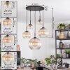 Koyoto Hanglamp, Kogellampje, Hanglamp Amber, Duidelijk, 5-lichts