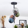 Chehalis Plafondlamp, Kogellampje Blauw, Groen, Koperkleurig, Rookkleurig, 4-lichts