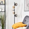 Koyoto Kogellampje, Staande lamp Amber, Duidelijk, Rookkleurig, 5-lichts