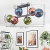 Koyoto Plafondlamp, Kogellampje Blauw, Groen, Koperkleurig, 6-lichts