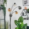 Ripoll Kogellampje, Staande lamp Amber, Duidelijk, Rookkleurig, 5-lichts