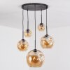 Ripoll Hanglamp, Kogellampje, Hanglamp Amber, 5-lichts