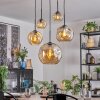 Ripoll Hanglamp, Kogellampje, Hanglamp Amber, 5-lichts
