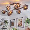 Koyoto Plafondlamp, Kogellampje Chroom, Rookkleurig, 8-lichts
