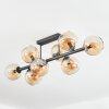 Koyoto Plafondlamp, Kogellampje Amber, 8-lichts