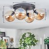 Gastor Plafondlamp, Kogellampje Amber, 4-lichts