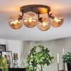 Gastor Plafondlamp, Kogellampje Amber, 4-lichts