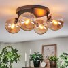 Gastor Plafondlamp, Kogellampje Amber, 4-lichts