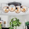 Koyoto Plafondlamp, Kogellampje Amber, 4-lichts
